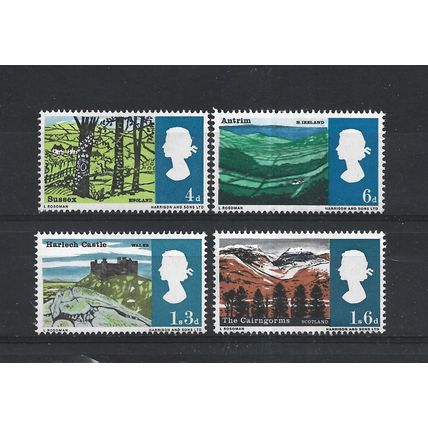 GB.Landscapes set of 4.Mounted Mint.Jul25a