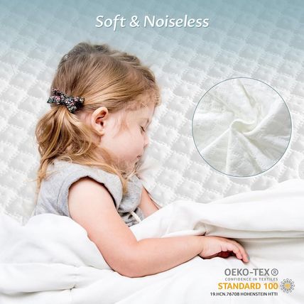 Queen Size Bamboo Rayon Mattress Protector with Zipper - 100% Waterproof Zippere