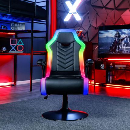 X Rocker PC Computer Video Gaming Office Pedestal Chair, Built in Audio Speakers