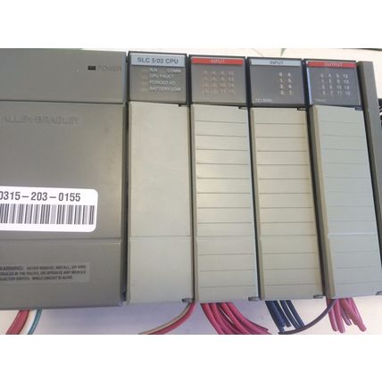 ALLEN BRADLEY 1746-P2,1747-L524,1746-A10,SLC 500 PLC SYSTEM,CPU,I/O MODULE,CX