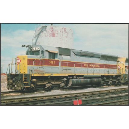 Erie Lackawanna Railway No 3624 EMD SD45 - Railcards Postcard