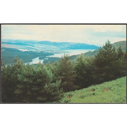 Loch Ness from above Abriachan, Inverness-shire, 1977 - Colourmaster Postcard