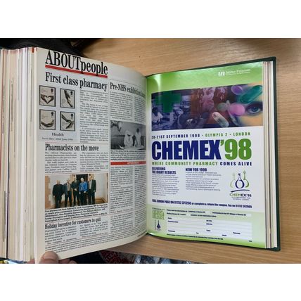 APOTHECARY "CHEMIST & D" PHARMACY BOUND MAGS JAN TO JUNE 1998 3.8kg BOOK (EV4)