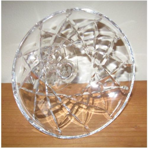 5" High Crystal Glass Compote Stemmed Dish