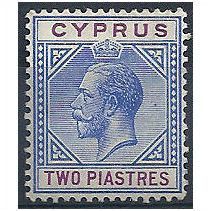 Cyprus 1913 SG78 2pi Blue & Purple Mounted Mint ..