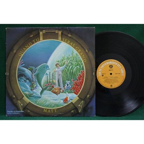 Matt - Quand Tu Seras Grand - Excellent French LP - AMD 1004 - EX