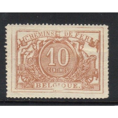BELGIUM PRE 1900 RAILWAY PARCEL 10c STAMP MINT SG P69