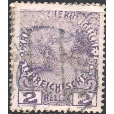 Austria 1908 - SG190A - 2h violet - Maria Theresa - used