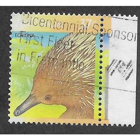 AUS 1986 37c 'AUSTRALIAN WILDLIFE -ECHIDNA' (1ST SERIES)' FINE USED (EBID60-016)