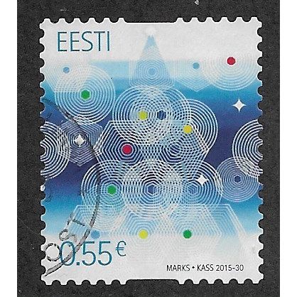 EST 2015 €0.55 (S/A) 'CHRISTMAS' FINE USED (EBID63-680)
