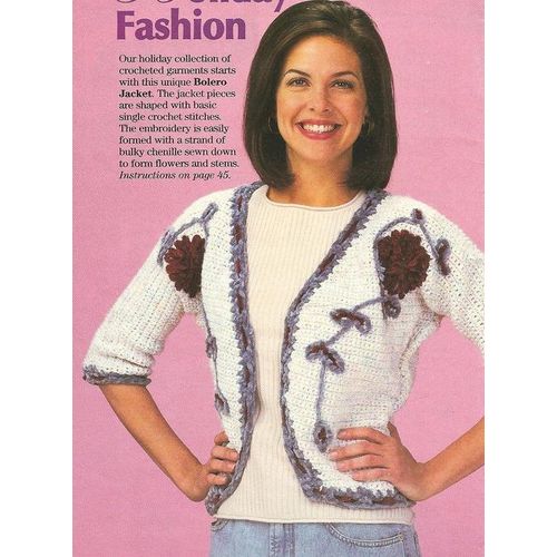 Crochet Vest Pattern Bolero Jacket