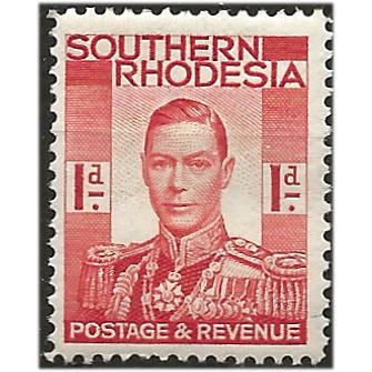 Southern Rhodesia 1937 SG41 1d Scarlet Mounted Mint .. ..