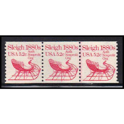 1900 5.2c Sleigh Very Fine MNH Dry Gum PNC 5/3 PA2308