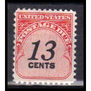 J103 13c Postage Due Barely Clears Fine MNH KA1020