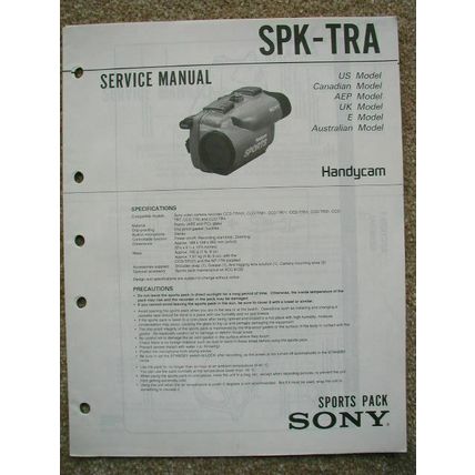 SONY SPK-TRA Original Service manual