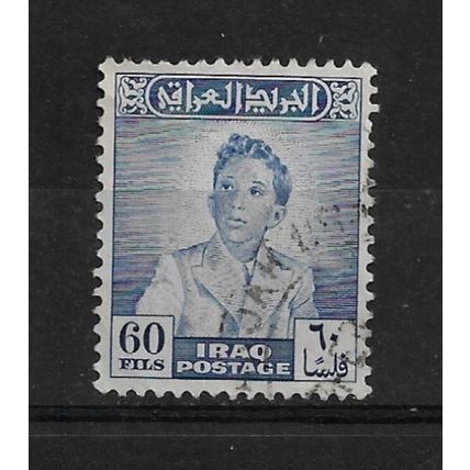 Iraq.SG291 60f King Faisal II (Blue).Fine Used.Nov21a