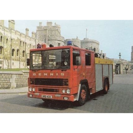 Dennis RS Fire Appliance Engine Postcard