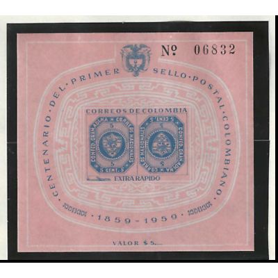 Colombia Stamp Scott #C355, Mint Never Hinged