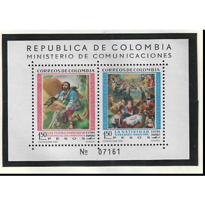 Colombia Stamp Scott #C388, Mint Never Hinged