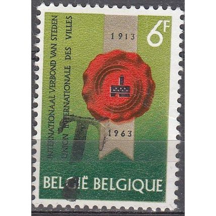 Belgique 1963 Michel 1314 Taxe O Cote (2008) 0.35 € Union Internationale Villes