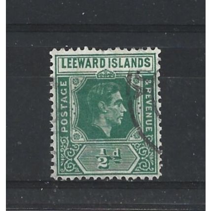 LeewardIslands.SG96 1/2d Emerald.Fine Used.Nov24d