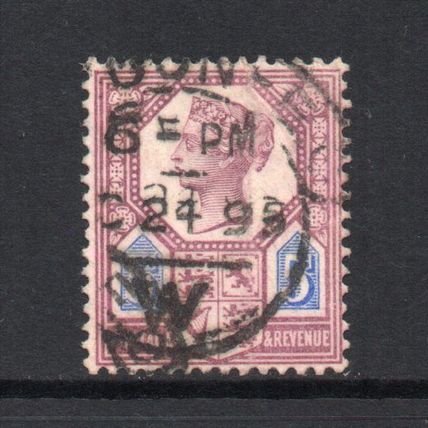 Victoria- 1887-92 - 5d Dull Purple & Blue (Die II) (sg207a) Used