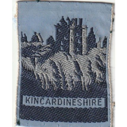 Scout Badge Scotland - Kincardineshire - Ribbon - Used (BZ175B)