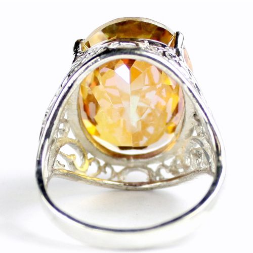 Twilight Fire Topaz, 925 Sterling Silver Ring, SR291