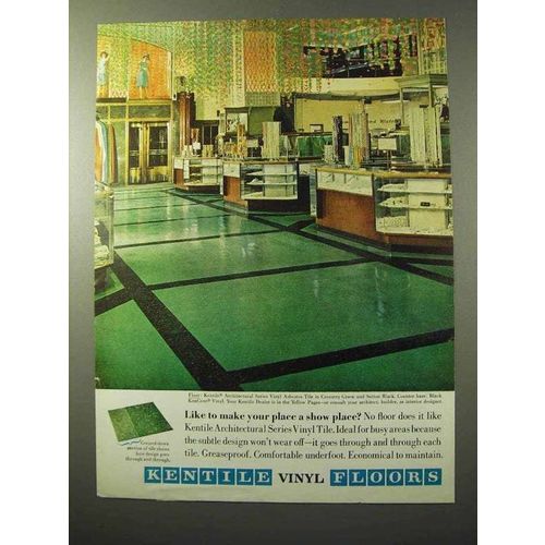 1964 Kentile Architectural Vinyl Asbestos Tile Ad