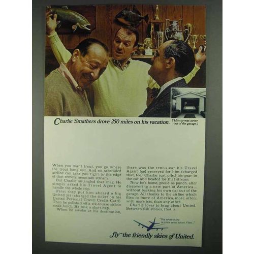 1967 United Airlines Ad - Charlie Smathers Drove