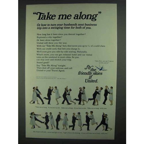 1967 United Airlines Ad - Take Me Along
