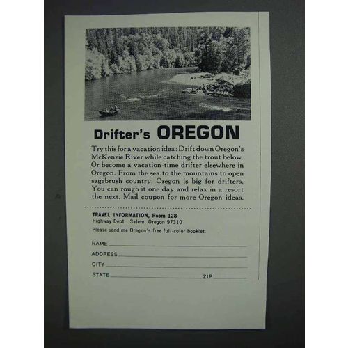 1968 Oregon Tourism Ad - Drifter's Oregon