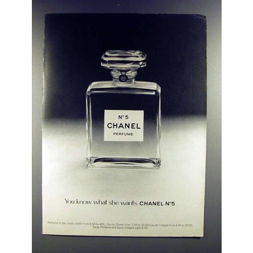 1973 Chanel No 5 Perfume Ad - You Know She Wants