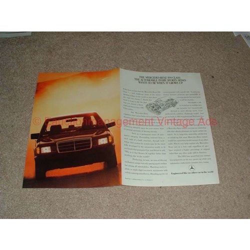 1988 2pg Mercedes Benz 190 Ad, Every Auto Wants to Be!
