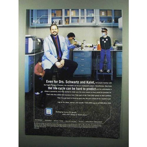 2004 TIAA-CREF Life Insurance Ad - Drs. Schwartz Kalet
