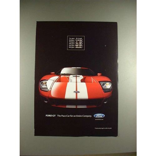 2004 Ford GT Car Ad - Pace Car for an Entire Company