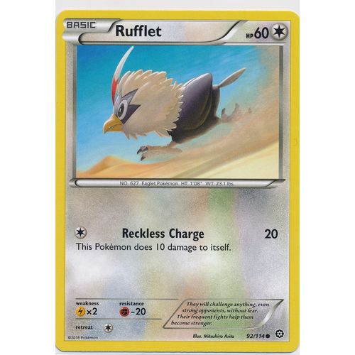 Pokemon XY Steam Siege 92/114 Rufflet
