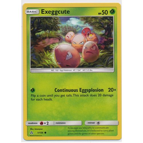 Pokemon Sun & Moon Ultra Prism 1/156 Exeggcute