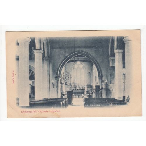 The Church Interior Chiddingfold Postcard Surrey Inge's Series