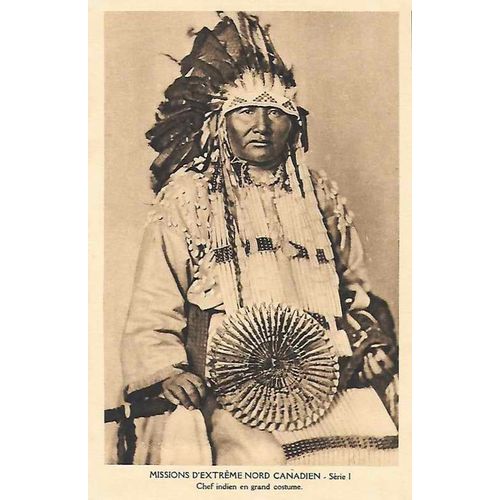 North American Indian Post Card, Canadian North Mission, MINT circa 1910