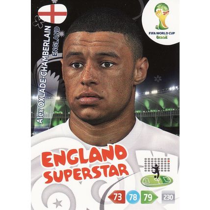 Adrenalyn XL World Cup 2014 Alex Oxlade-Chamberlain England