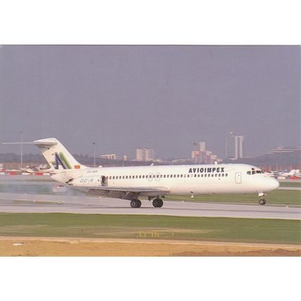 Avioipex Douglas DC9 33F Civil Aviation Postcard (A18730)