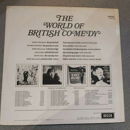 Various ‎– The World Of British Comedy (PA39) 1969 (LP)