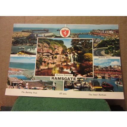 multiview, RAMSGATE, KENT used postcard by Elgate 1982 pm =
