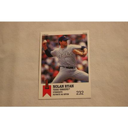 Nolan Ryan 1991 Panini Top 15 Baseball STICKER NO. 77