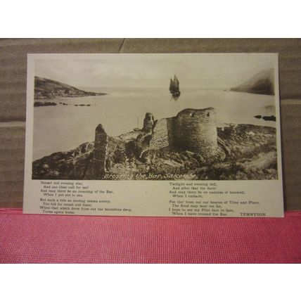 CROSSING THE BAR, SALCOMBE , Devon. unused antique postcard by F. Frith #