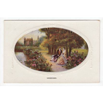 Undecided Romantic Greetings Art Postcard Philco 2150F