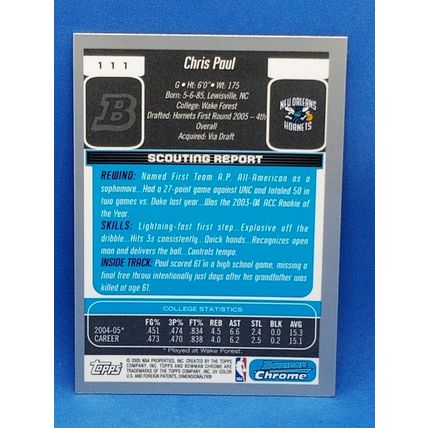 2005-06 Bowman #111 Chris Paul RC