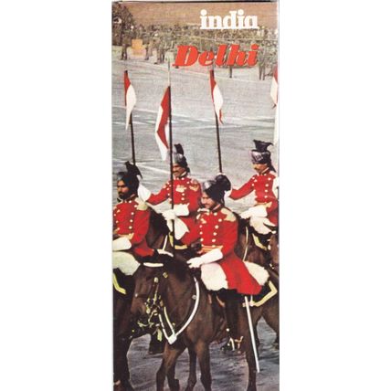 Delhi, India - 1975 - Official Government Tourist Brochure & Map