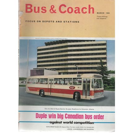 Bus & Coach March 1965 (cover loose)